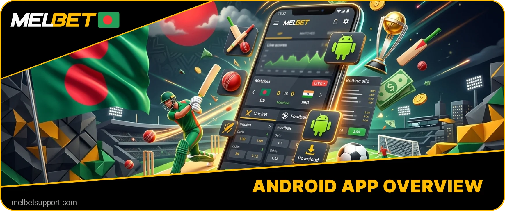 Melbet software for Android devices