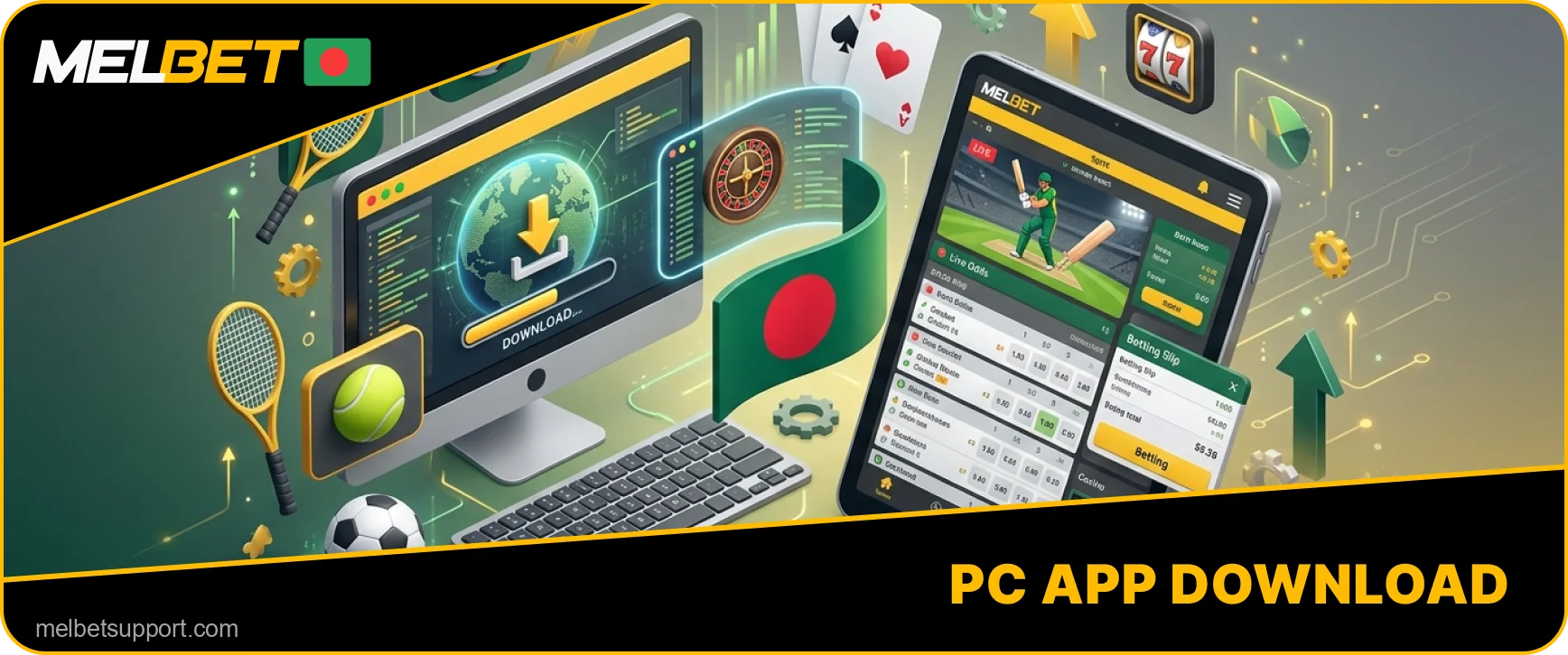 Melbet desktop installation option