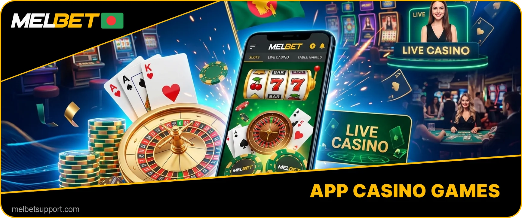 Melbet mobile gaming collection