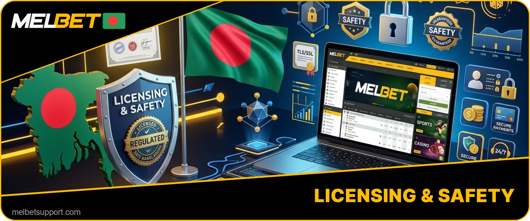 Melbet regulation and protection information